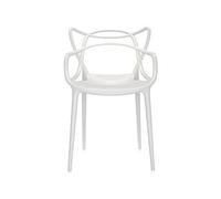 KARTELL - Sedia Polipropilene Modificato Colorato In Massa E Trattamento Effetto Soft Touch Set Da 2 Bianco 53.5 X 83 X 55 Cm
