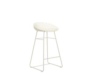 Kartell Smatrik Stool, Sgabello, Bianco con struttura bianca