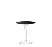 Kartell Tip Top Tavolino, PMMA, Nero (Nero/Trasparente), 48 x 50 x 48 cm