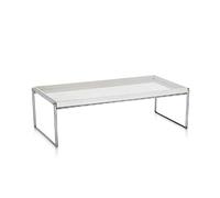 Kartell Trays Side Table Tavolino, PMMA, Bianco, 81 x 40 x 25 cm