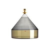 Kartell Trullo Contenitore, termoplastica tecnopolimerica, Fume/Verde, H27 x Ø 25 cm