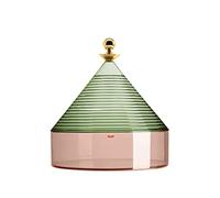 Kartell Trullo Contenitore, termoplastica tecnopolimerica, Verde/Rosa, H27 x Ø 25 cm