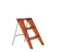 Kartell Upper, Scaletta pieghevole, H 60 cm, Ambra