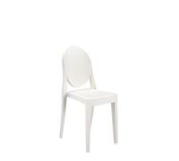 Kartell Victoria Ghost, Sedia Bianco Lucido, Set di 2