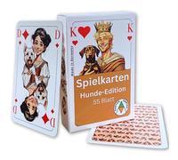 Karten Garten Carte da gioco per cani | 55 carte con 3 joker | Made in Germany | Stampa neutra al carbonio e prodotta senza plastica | Gioco di carte con razze di cani | Regalo per gli amanti dei cani