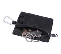 Kartenhalter Damen - Tragbare Schlüssel Karten Tasche Geldbörse, Kleines Reißverschluss, Kompakter Karten Organizer | Stilvolle Aufbewahrung Für Alltag Reisen Geschenk Feiertage Familie, Nero