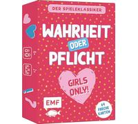 EMF Verlag – Gioco di carte – Wahrheit oder Pflicht: Girls Only! – Oltre 60 carte per ragazze