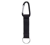Karteo® Cordina porta badge cordino moschettone e anello porta chiavi laccetto nero con gancio moschettone in metallo