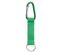 Karteo® Cordina porta badge cordino moschettone e anello porta chiavi laccetto verde con gancio moschettone in metallo