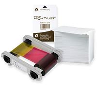 Karteo Evolis Primacy Zenius nastro YMCKO [ R5F002EAA ] pacchetto con 200 carte di plastica e cleaning kit con carte di pulizia