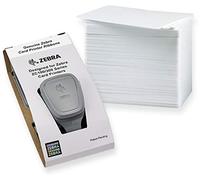 Karteo Zebra ZC100/ZC300 nastro YMCKO [ 800300-350EM ] pacchetto con 100 carte di plastica