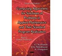 Kartlos Joseph Computing Algorithms of Solution of Problems (Copertina rigida)