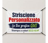 Kartoflak - Striscione Personalizzato con Foto e Testo | Banner PVC per Interno ed Esterno | Stampa HD ECO | Impermeabile e Ignifugo | Personalizzabile con Logo, Immagini e Scritte, Misura a scelta