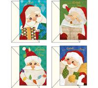 KARTOS - 04445801 - Biglietto auguri Babbo Natale - fantasie assortite - Kartos - 97142 - Conf. da 12 Pz. - 04445801