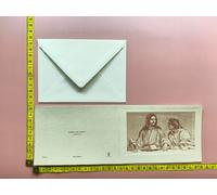 KARTOS INVITO ANDREA DEL SARTO IL CENACOLO + BUSTA 28x10 VINTAGE MADE IN ITALY