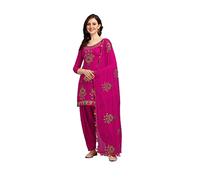 Kartutva salwar kameez set da donna pronto da indossare per matrimoni indiani e feste, Rosa e verde., Large