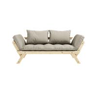 Karup Design Bebop Divano M. Materasso A 4 Strati 914 Lino/Laccato Trasparente