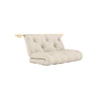 Karup Design Materasso Ad Uncino con Staffe 135x200 Beige/Grezzo