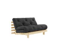 Karup Design Roots Divano Letto con Materasso 140x200 734 Grigio Scuro/grezzo