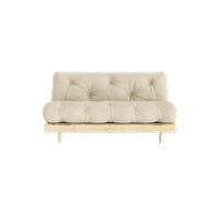 Karup Design Roots Divano Letto con Materasso 160x200 747 Beige/Grezzo
