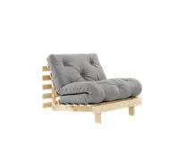 Karup Design Roots Divano Letto con Materasso 90x200 746 Grigio/Grezzo