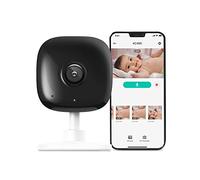 Kasa Smart Telecamera di sicurezza 2K per baby monitor, telecamera da interni HD da 4 MP per la sicurezza domestica con rilevamento del movimento, audio bidirezionale, visione notturna, archiviazione