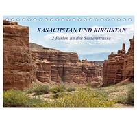 Kasachstan und Kirgistan (Tischkalender 2026 DIN A5 quer), CALVENDO Monatskalender: Eine kleine Tour durch 2 bezaubernde Länder an der Seidenstrasse in Zentralasien