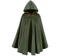 kasahara Mantello con cappuccio rinascimentale, abbigliamento medievale, maxi mantello da uomo e donna, mantello da strega, mantello per adulti, vampiro vichingo, costume per Halloween, carnevale