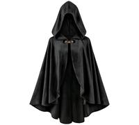 kasahara Mantello medievale con cappuccio, stile rinascimentale, da uomo e donna, mantello da strega, mantello per adulti, vampiro, vichingo, costume per Halloween, carnevale, LARP