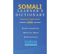 Kasahorow Somali Learner's Dictionary (Tascabile) Connection: English Somali