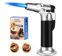 Kasanni Cannello Da Cucina Può Essere Riempito, Fiamma Ossidrica Da Cucina Regolabile, Adatto Per Cucina, Pasticceria, Dessert, Panna Cotta, Campeggio, Barbecue (Butano Non Incluso)
