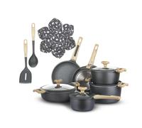 KASANOVA batteria di pentole per induzione Evolution antiaderenti, set pentole induzione e ogni piano cottura (15 pezzi)