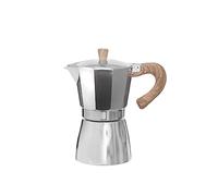 KASANOVA Caffettiera 6 tazze con manico effetto legno grigio Tè e caffè
