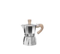 KASANOVA Caffettiera con Manico Effetto Legno Grigio tè e caffè (2 tazze)