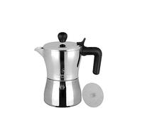 Caffettiera K line con adattatore - da 3 tazze, design Luca Traz grigio