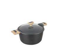 Casseruola 24 cm con coperchio Evolution grigio