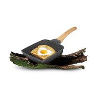 KASANOVA Eco Petra Evolution Mini - Padella/Bistecchiera Compatta Antiaderente, Alluminio Pressofuso, Senza PFOA e Nichel, per Induzione e Tutti i Piani (Padella 18x15x14 cm)