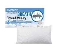 Guanciale Breath traspirante fiocco Memory, 45x75 cm