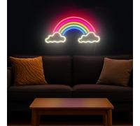 Insegna neon Arcobaleno da parete usb multicolore