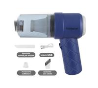 KASANOVA Mini aspiratore 2 in 1 senza fili blu