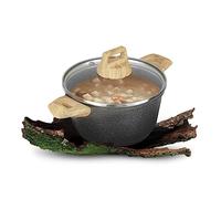 Mini casseruola a metro 14cm alluminio e coperchio vetro Eco Petra Evolution