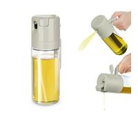 KASANOVA Oliera spray e versa vetro 550 ml tappo quadrato tortora