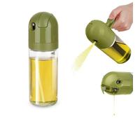 KASANOVA Oliera Spray e Versa Vetro 550 ml Tappo Tondo Verde