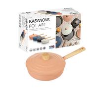 Padella alta 24 cm con coperchio rosa Pot Art