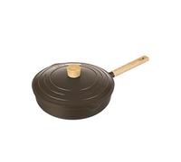 KASANOVA Padella alta 28 cm con coperchio nera Pot Art nero Cottura