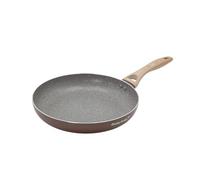 KASANOVA Padella antiaderente Cooking Therapy, scritta marrone incisa al laser, rivestimento a base d'acqua, compatibile con tutti i tipi di fornelli, senza PFOA e nichel (24 cm)