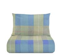 KASANOVA Parure housse de couette 1 posto et demi carreaux coton