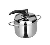 KASANOVA Pentola a pressione 3,5 L in acciaio inox 18/10 argento Cottura