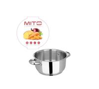 KASANOVA Pentola in acciaio inox 18 cm Mito argento cottura