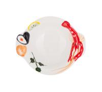 KASANOVA Piatto da portata fondo 13,7 cm ceramica gambero Sea